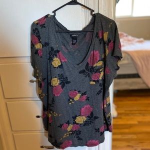 Basic Floral Print Tee